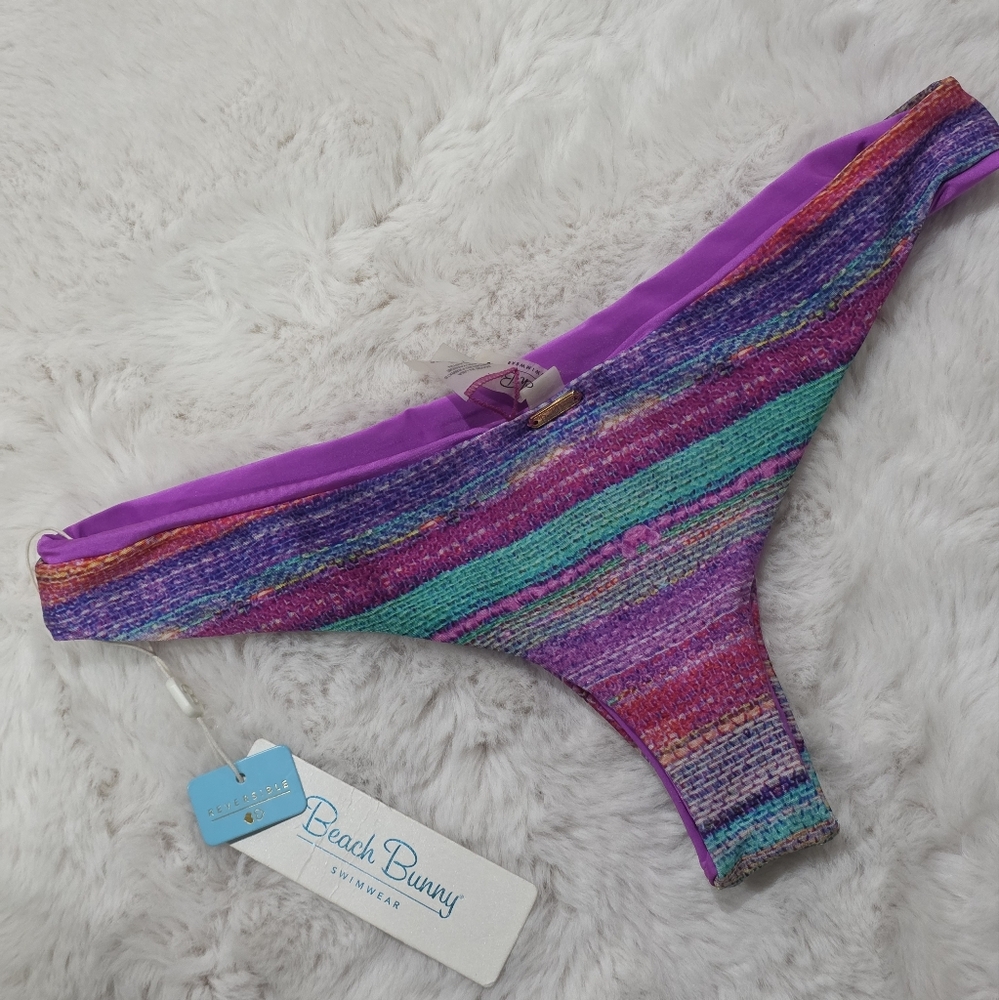 NWT Beach Bunny Dream Wraver Tango Skimpy Cheeky Reversible Bikini Bottoms‎ XL - Picture 3 of 4